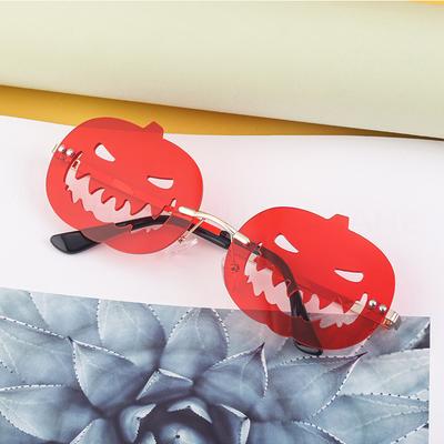 Nowe okulary przeciwsłoneczne w kształcie dyni na Halloween dla mężczyzn i kobiet, owalne, puste w środku, zabawne okulary przeciwsłoneczne.