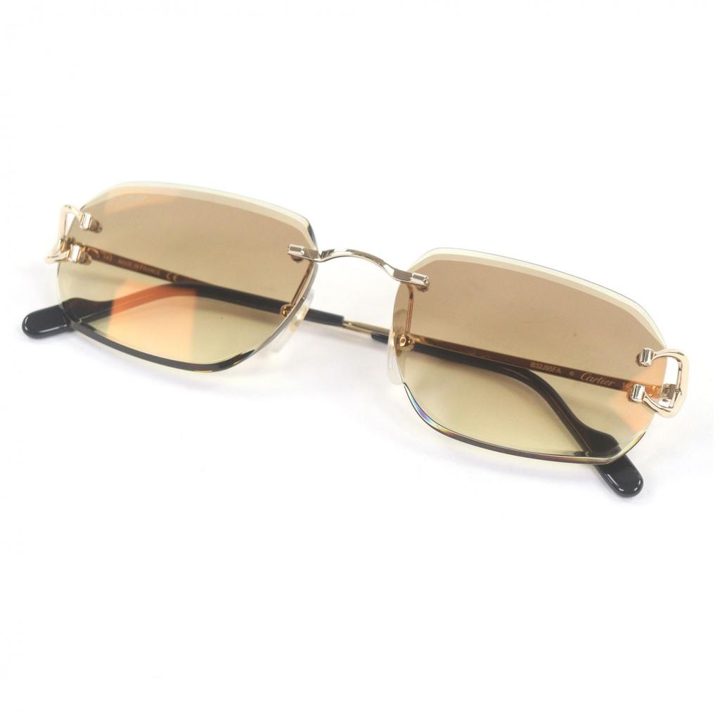 Excellent Cartier Sunglasses Gold Mens CT0468S Used