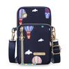 Minimalist Women's Phone Sling Bag – Lightweight Nylon Crossbody with ID Pocket, Ideal for Travel & Shopping