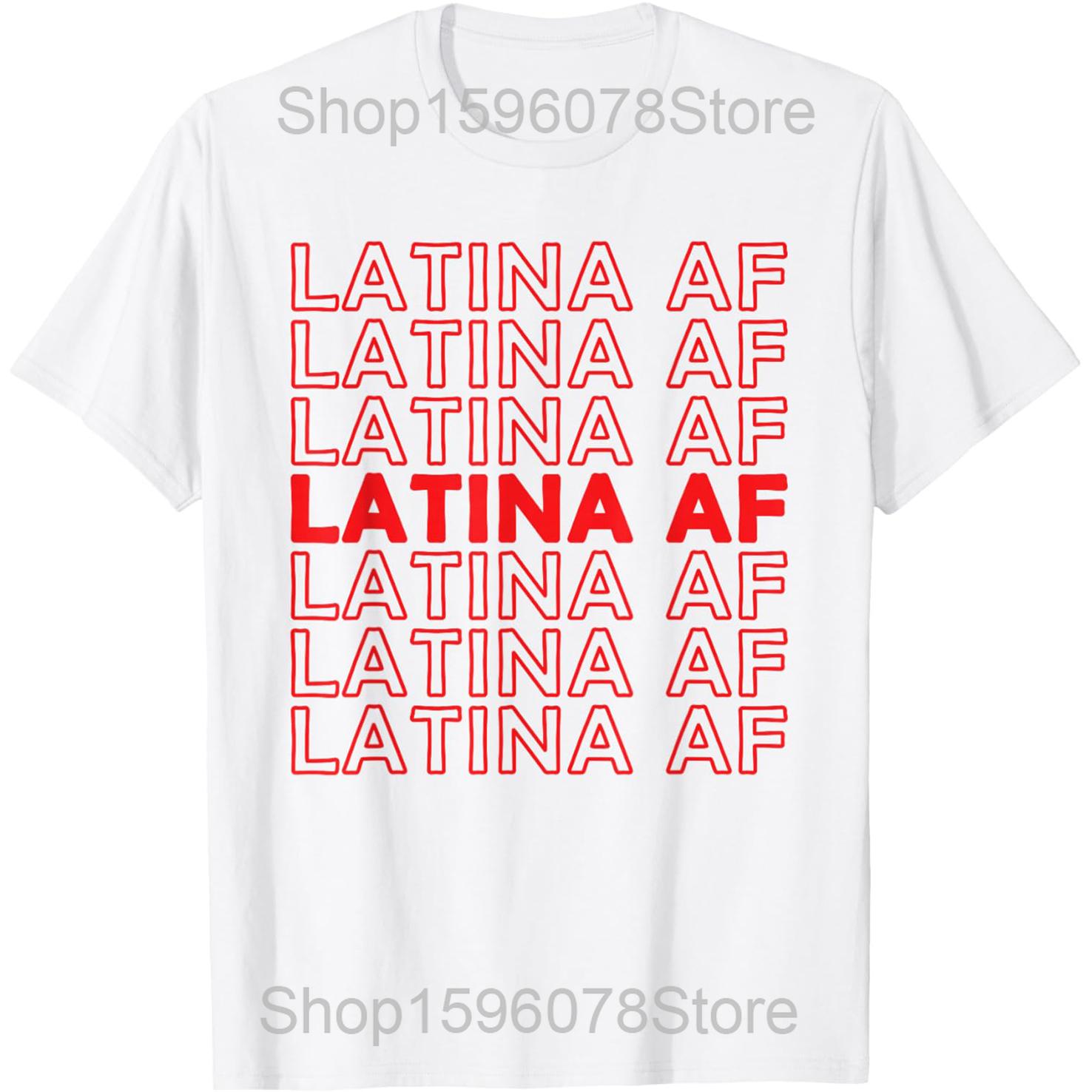 

Latina Fact Label Tee Funny Pride T Shirts Men Women Cotton Humor Streetwear Tee Shirt Short Sleeve Unisex Loose Clothing S