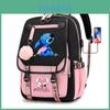 Rucsac Cartoon Stitch Pentru Băieți Fete Cu Port de Încărcare USB