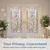 Stained Glass Window Privacy Film Vintage Decorative Frosted Static Cling Waterproof Reusable UV Sun Blocking Glass Sticker Cover