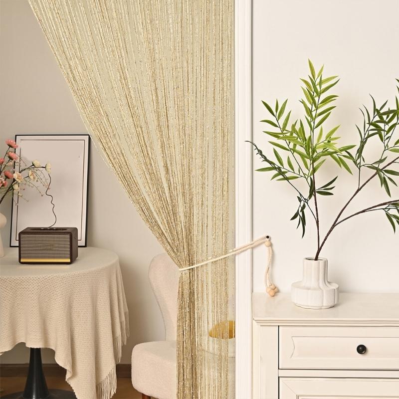 Modern Line Window Net Curtain Against Culicid Plan Thin Polyester Substance Simple Home Improve