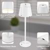 Lampe de table LED - NETTLIFE - Rechargeable - Batterie sans fil - Tactile d'intensité variable - IP54