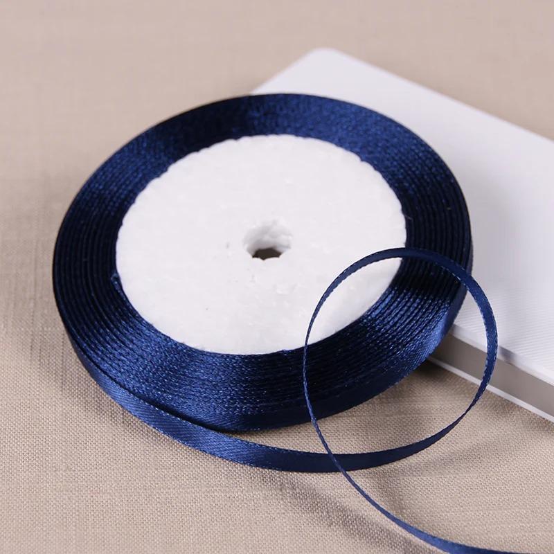 25Yards 6mm Silk Satin Ribbons for Crafts Bow Handmade Accessories for Clothing Accessories and Hats DJIY