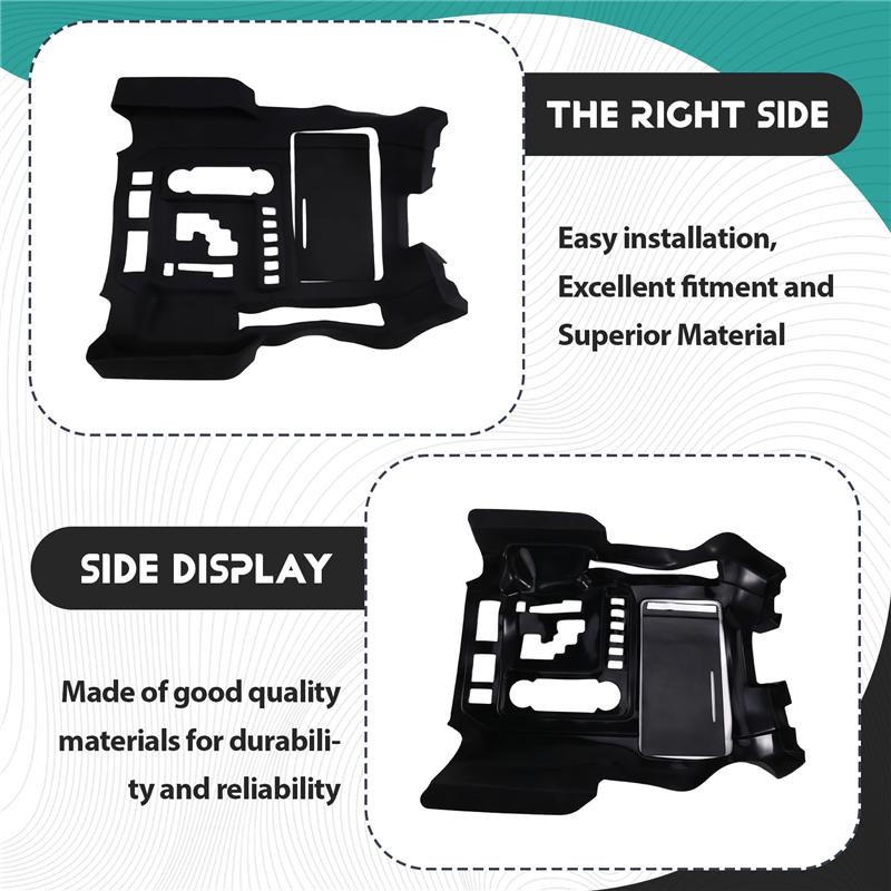 LC200 For Toyota Land Cruiser 200 2016- Center Console Storage Protection Sleeve Gear Cover Interior Accessories LHD Black