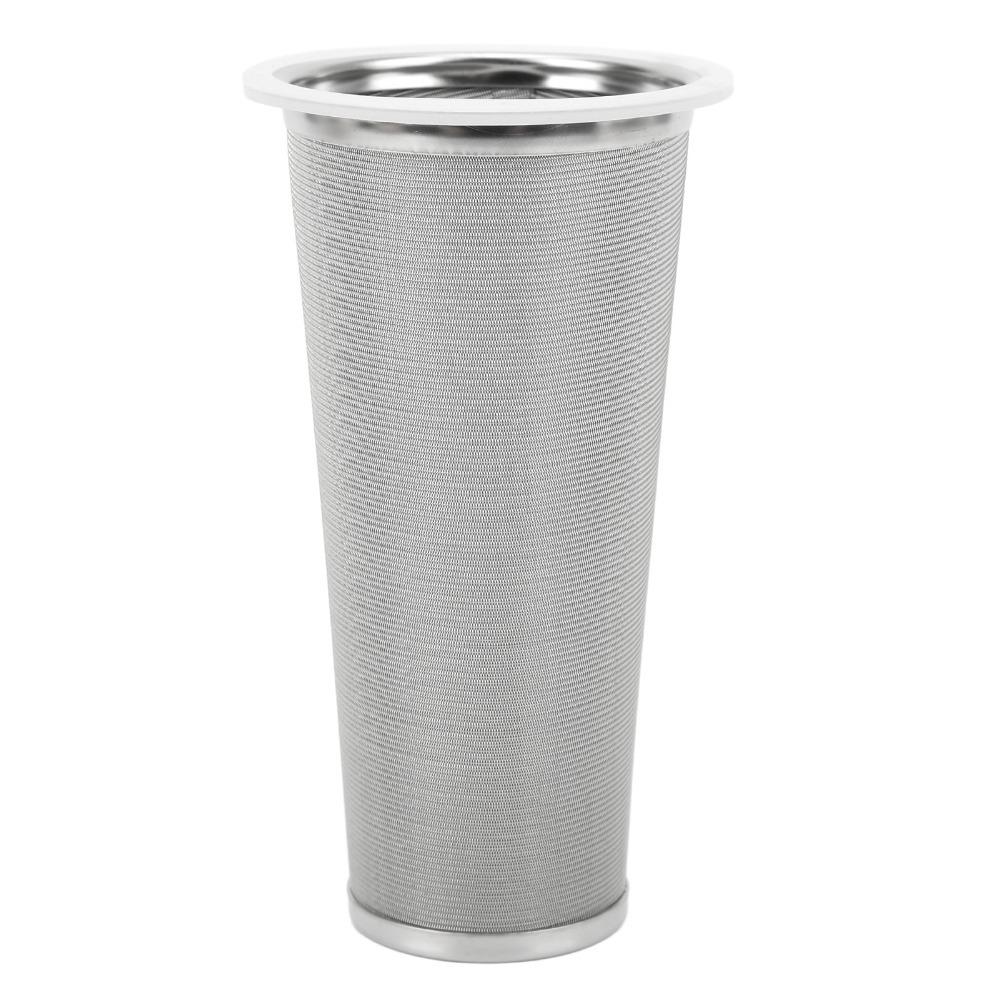 

304 Stainless Steel Cold Brew Coffee Filter White Rubber Circle Mesh Filter Stainless Steel Strainer Cone Shape