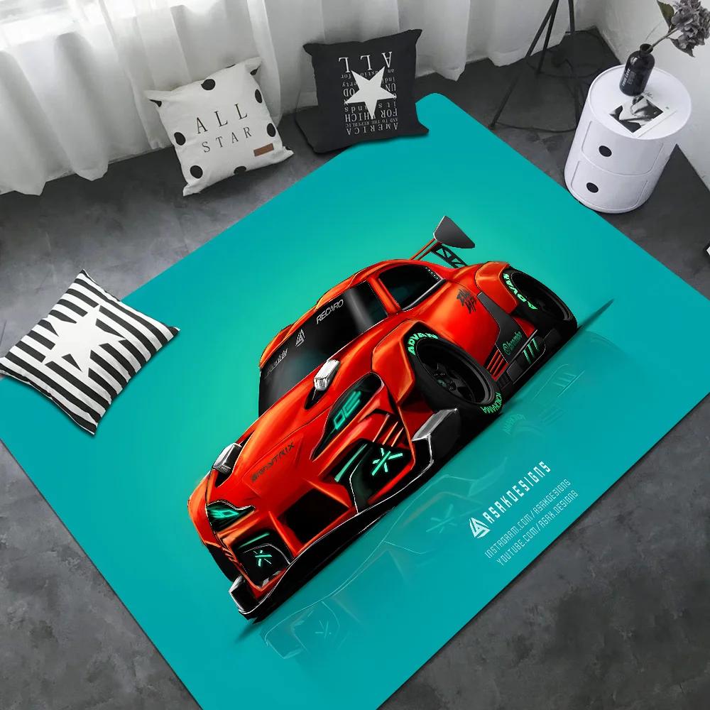 Japan Sports Car Jdm RWB 911 964 933 Painted Entrance Door Mat Nordic Style Home Doormat Bathroom-Toilet Mats Bedroom Decor Mat 40x60cm