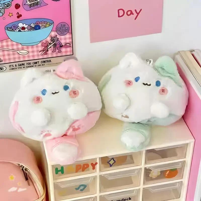 Tuantuan Cat Keychain: Cute Squeaky Plush Pendant for Backpacks and Cars - Free Shipping