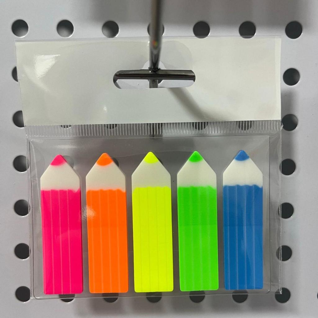 Transparent Sticky Note Strips: Fluorescent Color Arrows, Strong Adhesive, Reusable Index Stickers