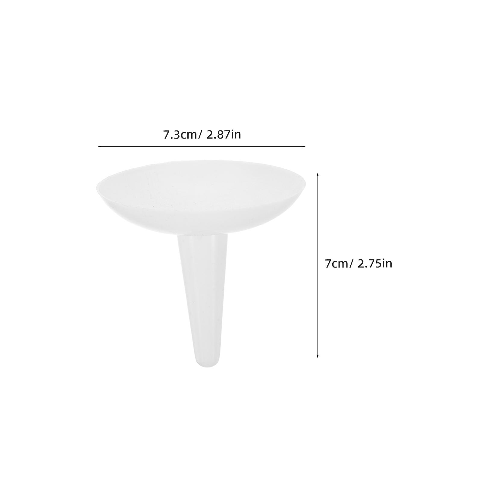 

50Pcs Wax Catcher Holder Reusable Plastic Taper Drip Protector for Church Christmas Wedding Memorial Meditation белый
