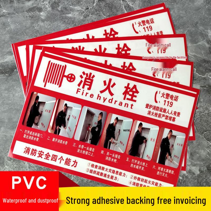 Fire Safety Signage: Extinguisher & Hydrant Use and Placement