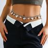 Big Small Heart Pendant Waist Chain Body Chains Waist Belt Chain Summer Beach Waist Body Chain Jewelry for Women Girl