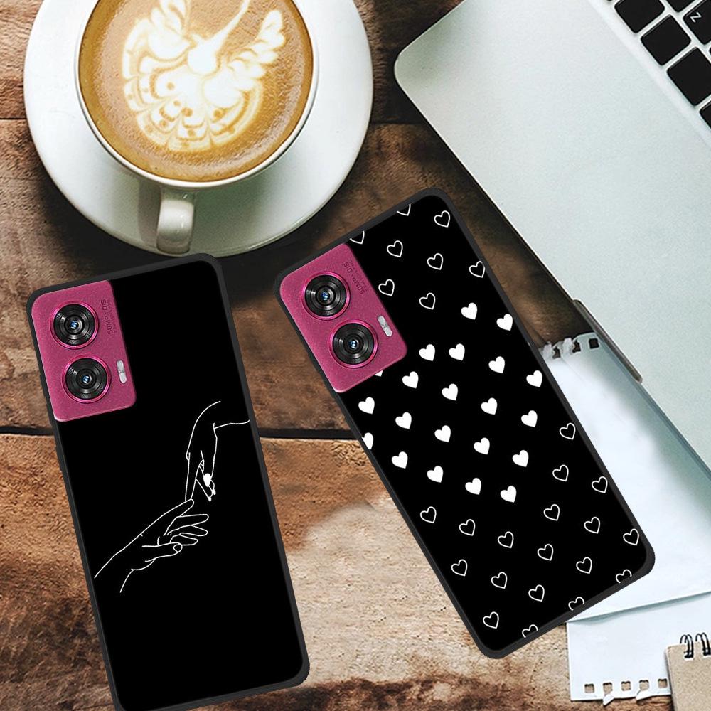 MOTO EDGE 50 Fusion Simple Letter TPU Soft Case: Personalized Color Design