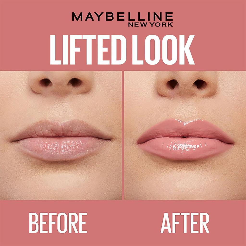Maybelline New York Lifter Gloss Petal 5.4ml Smooth Non Sticky Tinted Lip Gloss With Hyaluronic Acid For Hydrated Plump Shiny Lips