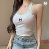 Women's Halter Neck Sleeveless Lace Camisoles Cami Tops Slim Fit Sweet Sexy Summer Tank Tops