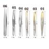 Polished Multipurpose Slant/Tip/Flat Eyebrow Tweezers Plucking Eyebrows Ingrown Hair Removal Beards Tool