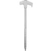 Yitu 25cm Threaded Outdoor Tent Stakes: Lengthened, Thickened Ground Peg Set for Camping