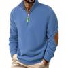 Men's Solid Color Stand Collar Zipper Sweatshirt Hoodie Men's Sports Large Size Casual Sweatshirt