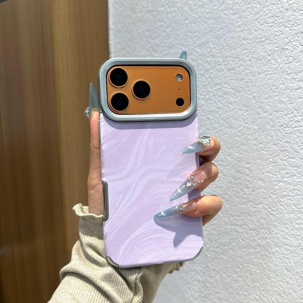 Trendy Large Hole Ripple Phone Case for Apple 17 Pro Max - Creative Protective Case for Models 16/17 and 11/12