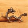 Carved Dragon Keychain Pendant Antique Mythical Animal Ornaments  Feng Shui Decor