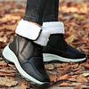 Waterproof Boots Women Winter Shoes Platform Boots WithThick Fur Mid-Calf Snow Boots Fashion Wedge Botas Mujer Shoes Woman
