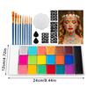 Face Body Paint Palette Professional Flash Non Toxic Safety Tattoos Paint Party Decoration Artist Fancy Makeup Set