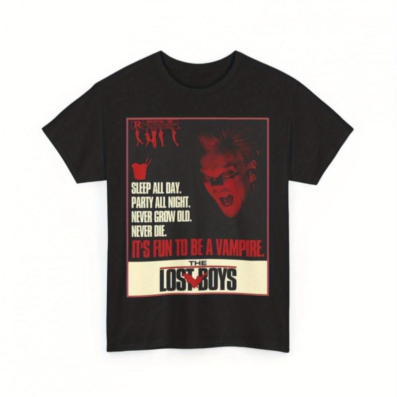 American Street Lost Movie Vampire Quotes: Suitable for All Seasons, Suitable for Both Men and Women, Casual Streetwear
