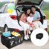 Large Capacity 68L Multiple Compartment Car Storage Box Foldable Design For SUV Sedan Truck Vehicle Organization Travel