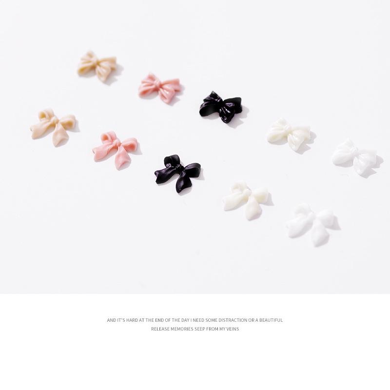Resin 3D Japanese Cute Ribbon Bow Nail Accessories