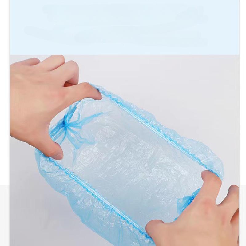 100Pcs Disposable Shower Cap Elastic Mesh Shape Waterproof Non-woven Bath Hat for Extension Clear Beauty Hair Hat Shower Cap