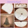 Christmas Outdoor Home 1pcs Decoration White Plush Christmas Tree Skirt
