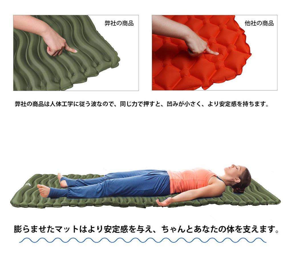 Unigear Air Mat, Camping Mat, Air Bed, Ultra Lightweight, Waterproof,