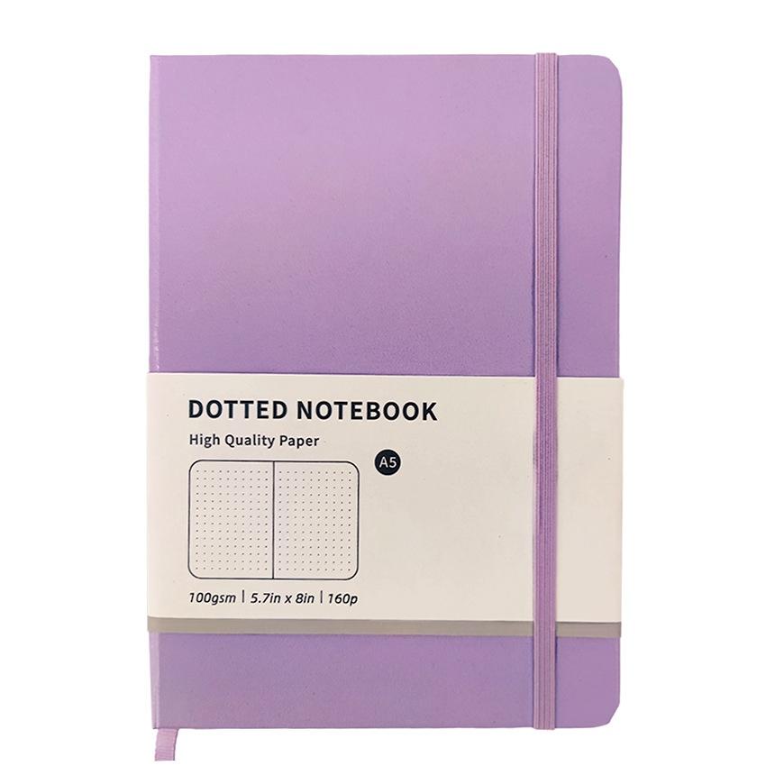 A5 Hardcover Cross-border Laptop Business Office Notebook Creative Notebook Simple Dot Matrix (Black,A5&100 Pages) чёрный