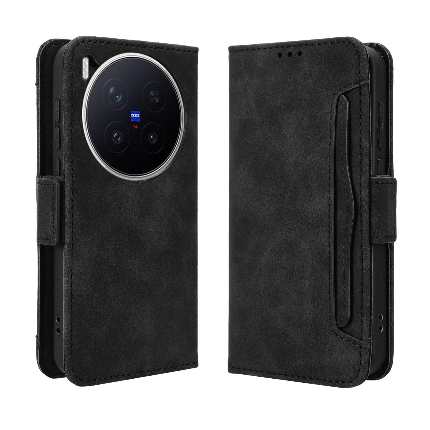 

For vivo X300 Pro 5G Leather Case Phone Wallet Cover with Multiple Card Slots