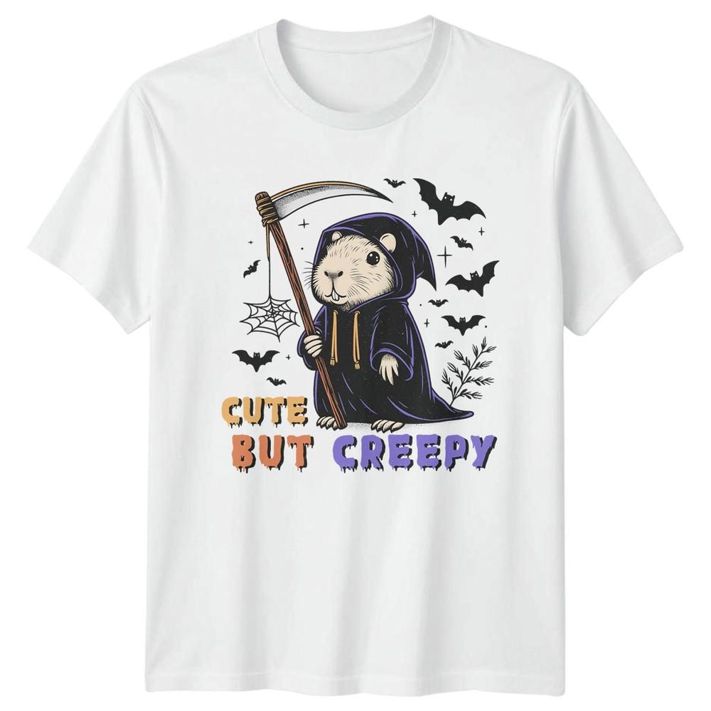 Cute But Creepy TShirt Capybara Halloween Gift For Him And Her S