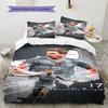 KDB Pass Wizard Bedding Quilt Set Quilt Cover Pillowcase Home Decoration Birthday Gift (1 * Duvet Cover + 2 * Pillowcase, Without Core)