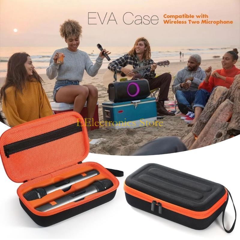 B03C Travel Carrying Case Storage Case for Microphone Splashproof Hard Shell Wireless Microphone Scratchproof Box