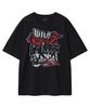 Geuleigaijeukeulleob Pigment Wild Children Oversized Short Sleeve T-Shirt Black