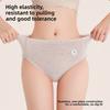Large Size Female Spring and Autumn Colored Cotton Extended Crotch Non Trace Medical Grade Mid Waist Underwear
