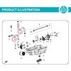 For CFMOTO 675NK Oil Cooler Inlet Pipe Outlet  Pipe Waterpipe NK675 CF675 CF650-11 Motorcycle Accessories Original Part