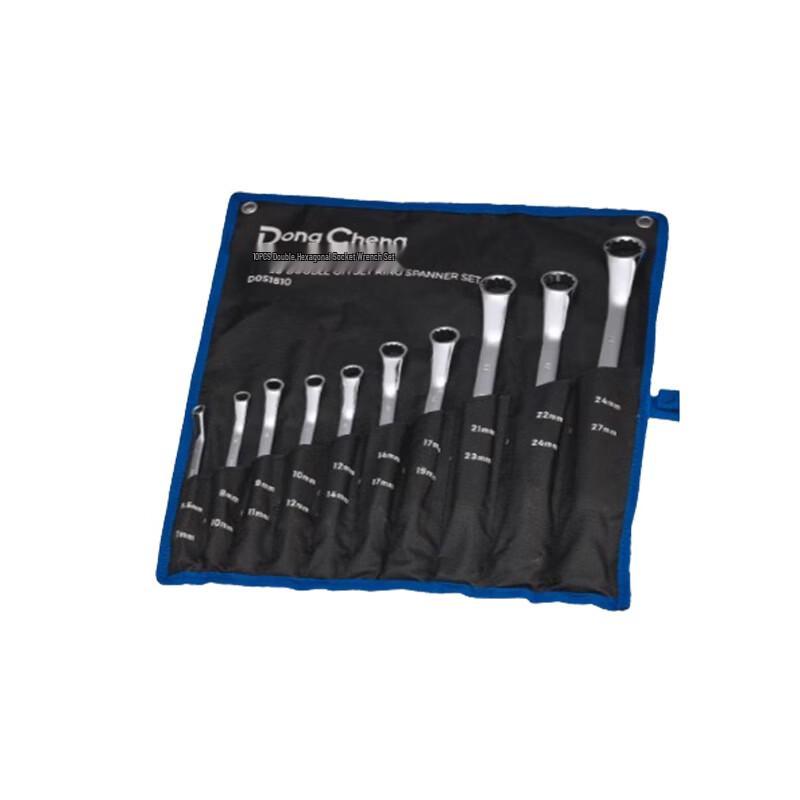 Dongcheng D051810 Double-Ended Box-End Wrench Set