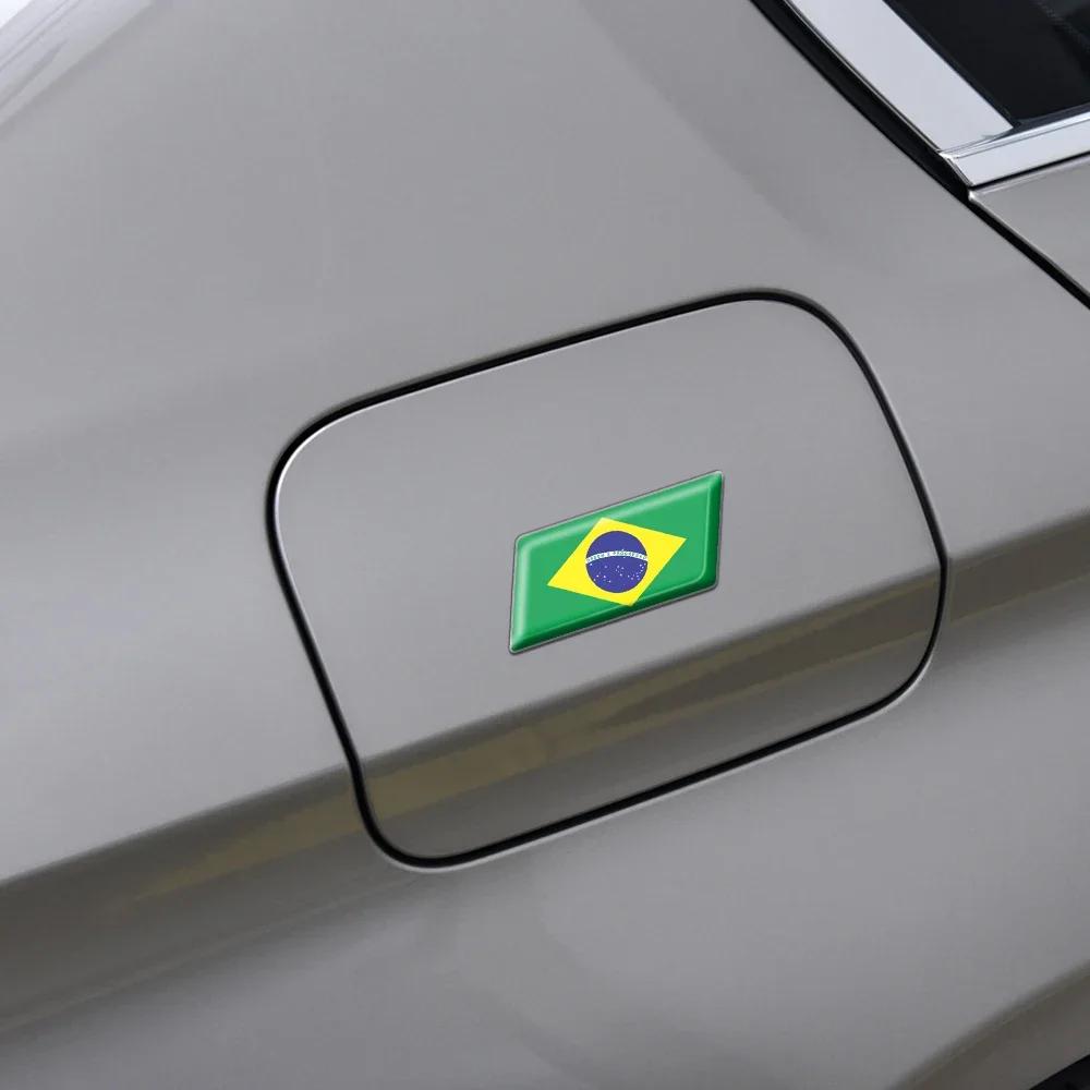 3D Epoxy Car Styling Body Trunk Decor Sticker with Bangladesh Kurdistan Israel Brazil Palestine Poland France Flag Emblem