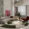 Light Luxury Bedroom Decor Round Carpet Retro Style Carpets for Living Room Fluffy Soft Bedside Floor Mat Thick Plush Lounge Rug
