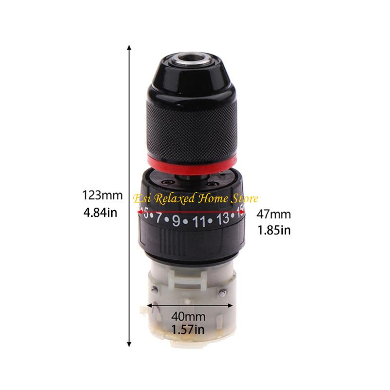 B46E Replacement Gear Box Assembly for Lithium Electric Drill Screwdriver Power Tool Parts Component for Woodworking Use