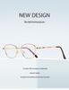 2025 Women’s Fashion Color-Changing Anti-Blue Light Metal Glasses with Flat Lenses - European & American Style