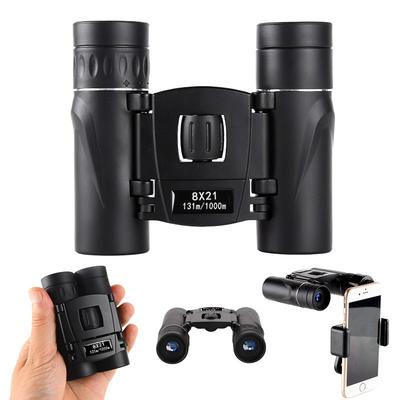 Compact 8x21 Binoculars Outdoor Hiking Birdwatching Travel Lightweight Portable Scope