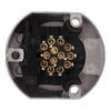 Aluminum Alloy 13 Pin Trailer Socket EU Standard 12V 12V Trailer Connector Female Trailer Connector Vehicle Connection