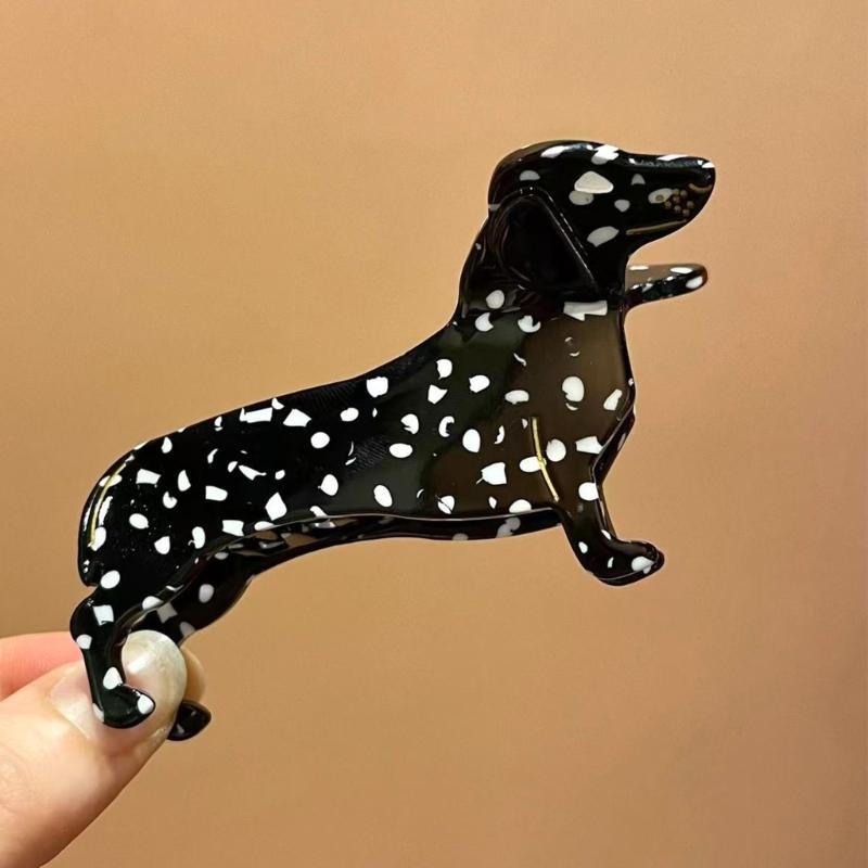 Stylish Acetate Dachshund Hair Clip Elegant Hairpin Fashion Accessory Costume Hairpiece For Women Girls