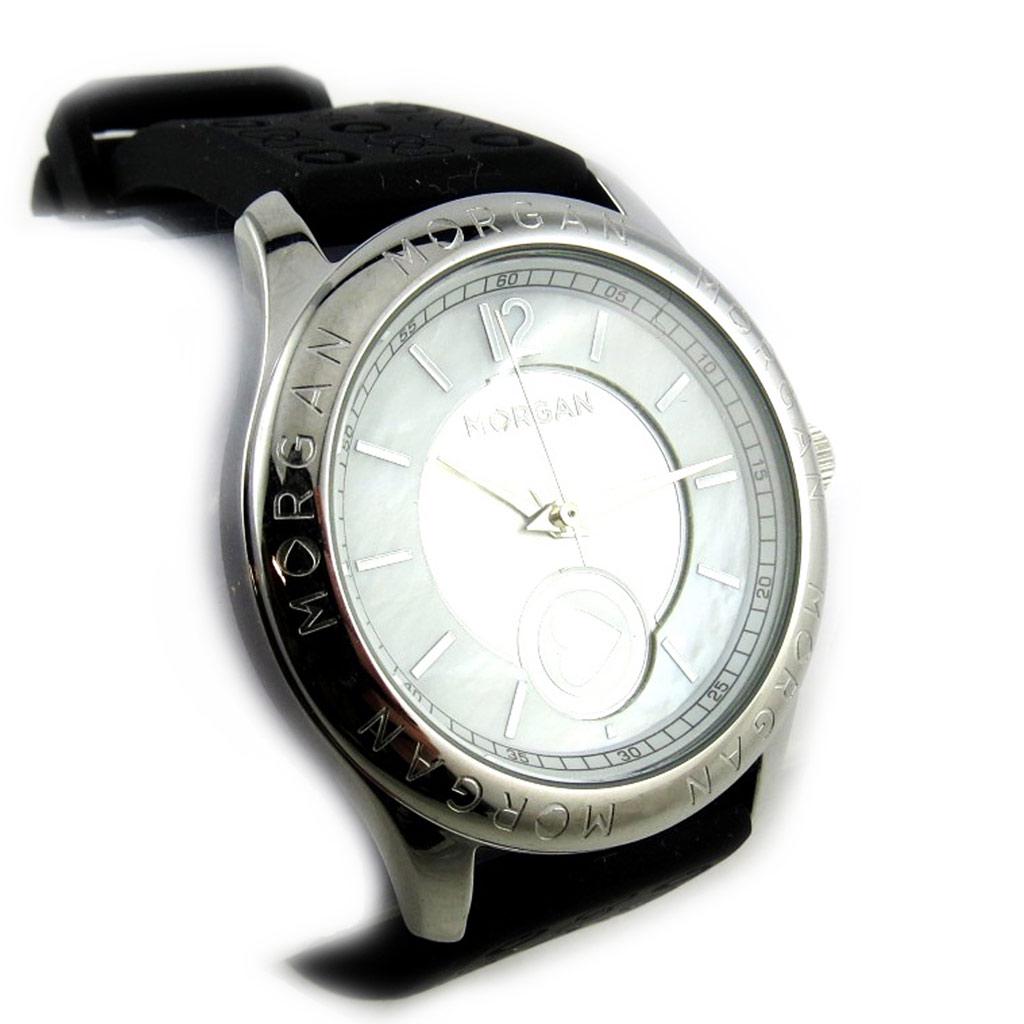 Morgan [N2412] - Montre créateur 'Morgan' argenté noir (Love)
